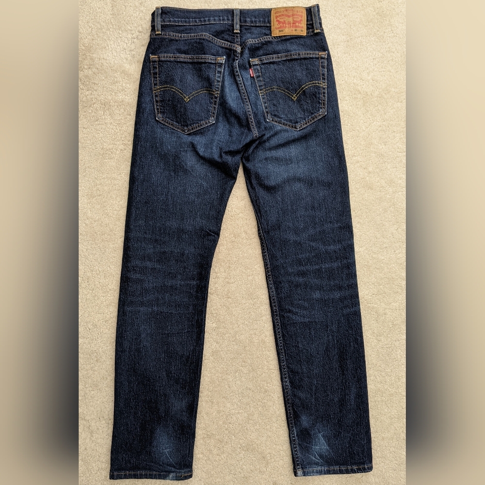 Levi's 505 jeans 30W x 32L - Picture 2 of 11